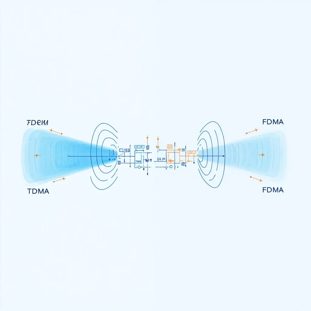 Karşılaştırma: Dijital Telsizlerde TDMA vs FDMA: Hangisi Daha Çok Kanal Sunar? Dijital telsiz TDMA FDMA karşılaştırma görseli