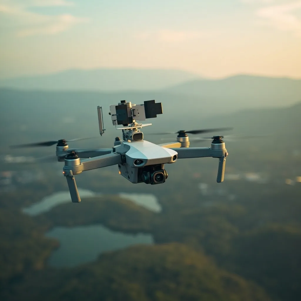 Drone Entegrasyonu: Telsiz Rölesi Taşıyan Drone’lar: Geçici Haberleşme Ağları Kurmak